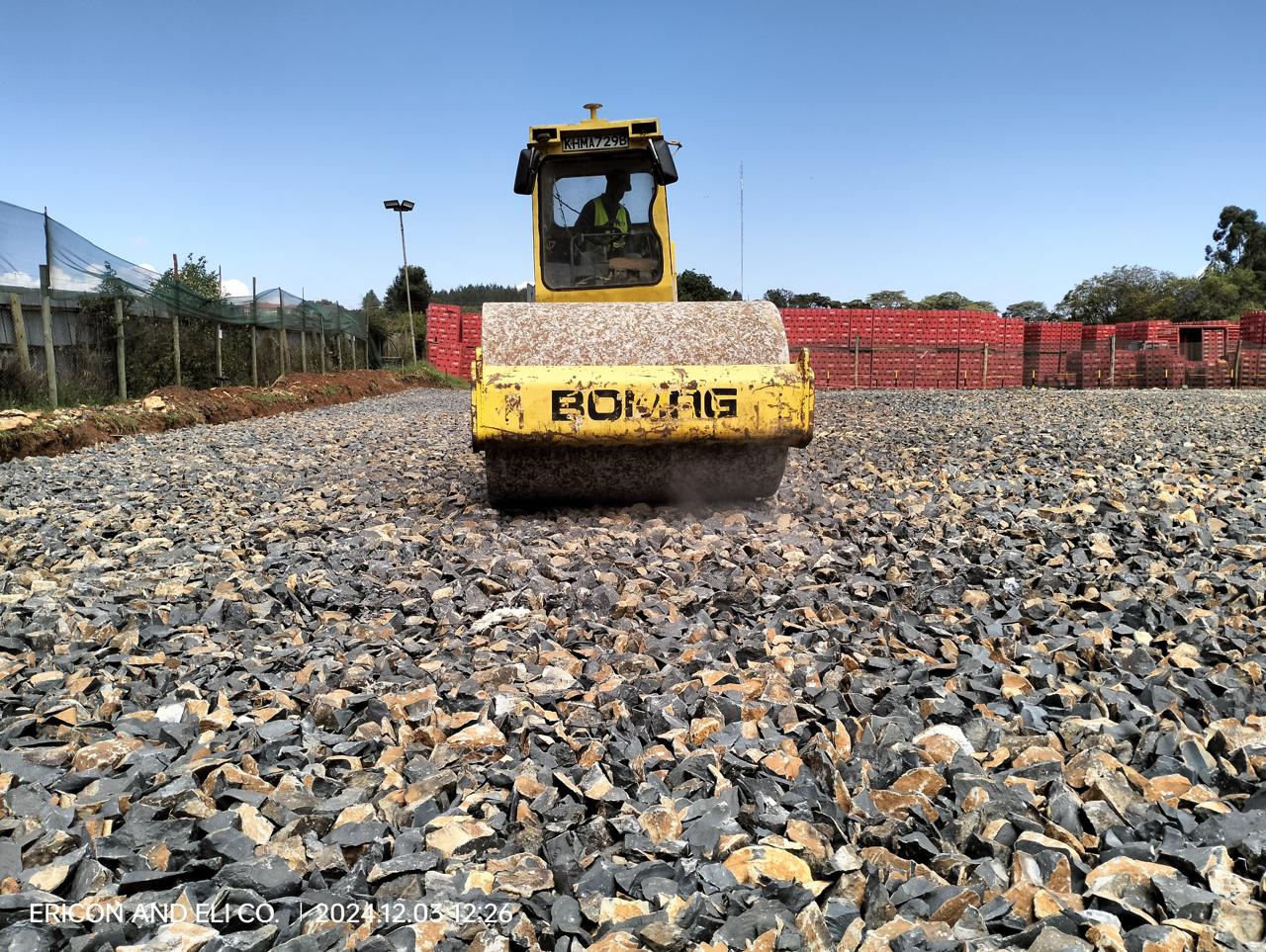 Coca-Cola Eldoret plant yard civil and road works